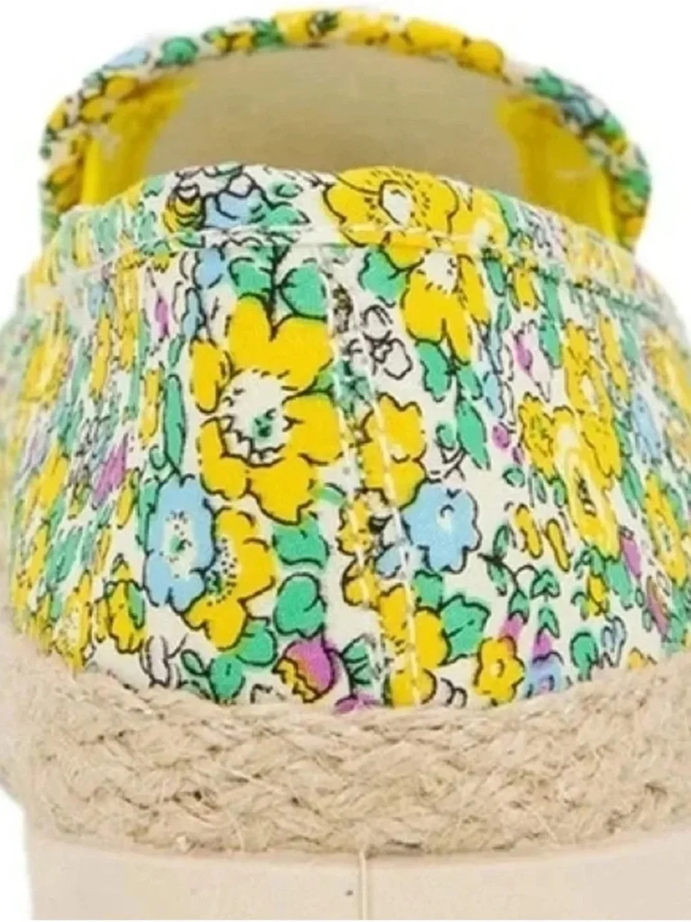 ESPRIT | Emilia Slip-On Espadrilles Yellow Green Floral Summer Vibes